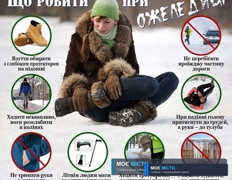 Як правильно ходити по слизьких вулицях: поради медиків та рятувальників для глобинців