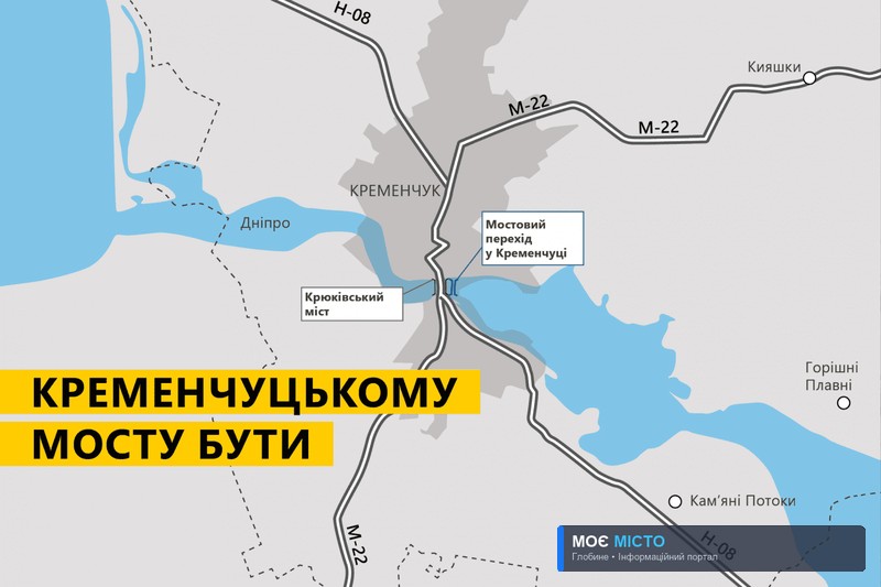 В Кременчуці будуватимуть новий вантовий міст через Дніпро