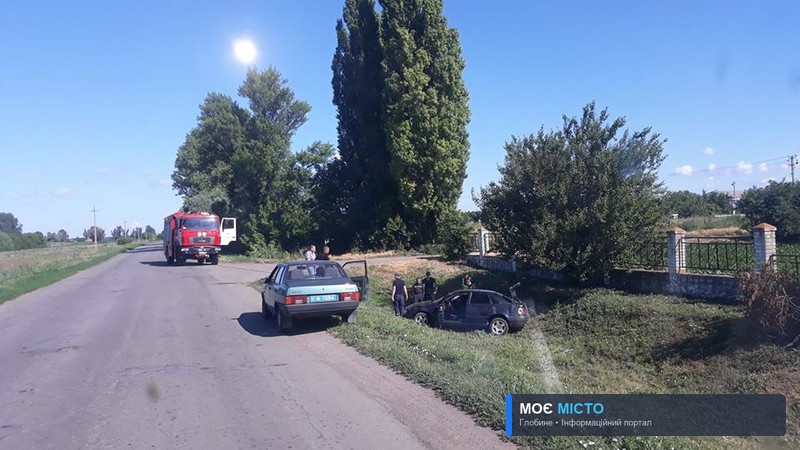 У Глобине автівка злетіла в кювет